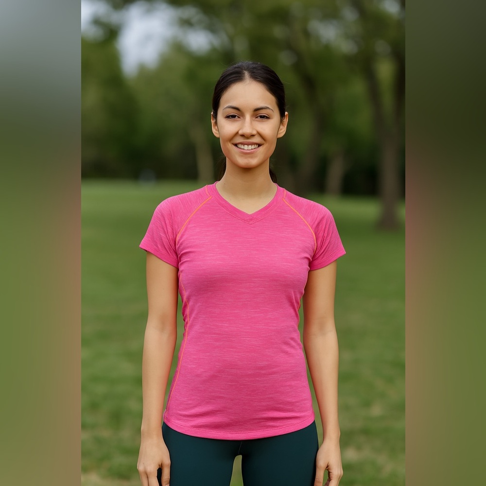 Hannah v neck fitness top June sale